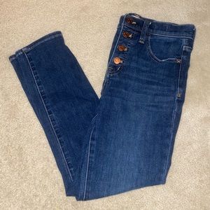 High-Rise Madewell Button-Up Jeans